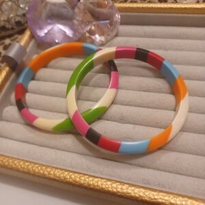 Two bake lite bangle bracelets
